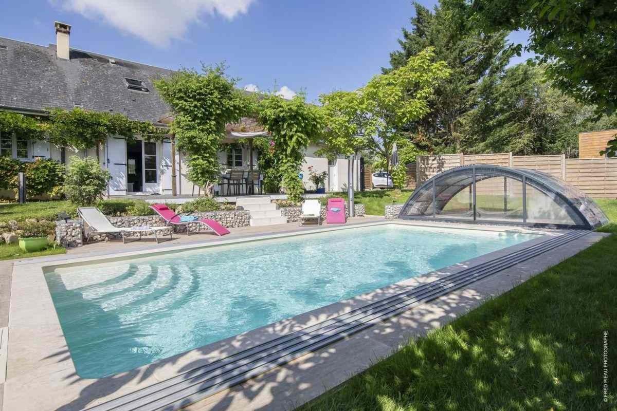 Au Coeur Du Bien Etre, Chambre D'Hotes Avec Piscine Chauffee Et Couverte, Spa, Sauna, Massages Monteaux Exteriér fotografie